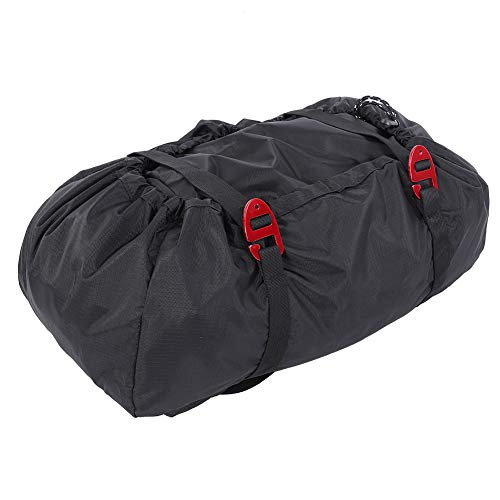 MAGT Cuerda de Alpinismo Bolsa, Equipo de Escalada Bolsa de montañismo del Hielo Que Sube Oxford Mochila con la Cuerda Mat for Acampar al Aire Libre Senderismo (Color : Black)