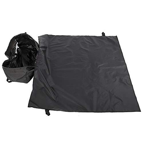 MAGT Cuerda de Alpinismo Bolsa, Equipo de Escalada Bolsa de montañismo del Hielo Que Sube Oxford Mochila con la Cuerda Mat for Acampar al Aire Libre Senderismo (Color : Black)