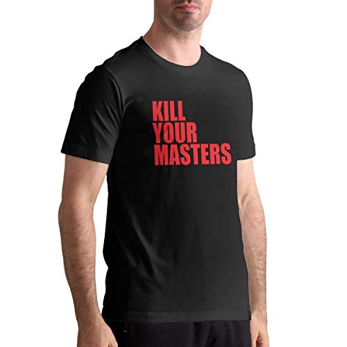 maichengxuan Run The Jewels Kill Your Masters Men's Crew Neck T Shirt Black
