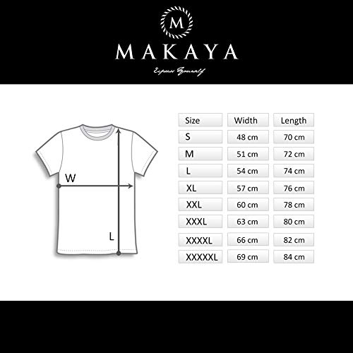 MAKAYA Cafe Racer - Camisetas de Motos Clasicas Hombre - Gris M