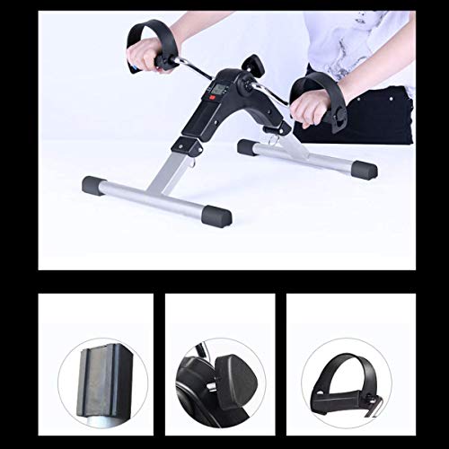 Malatec Pedales Estaticos - Ejercicios Mini Bicicleta para Brazos y Piernas,Deporte en casa, Intensidad Graduable, Plagable y Antideslizante, Envio rapido Desde España,Gimnasios en casa