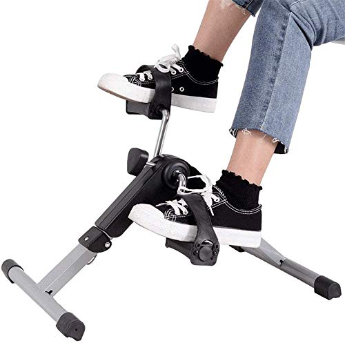 MALATEC Pedales Estaticos Plagable - Ejercicios Mini Bicicleta para Brazos y Piernas,Deporte en casa, Intensidad Graduable, Plagable y Antideslizante, Envio rapido Desde España, Gimnasios en Casa