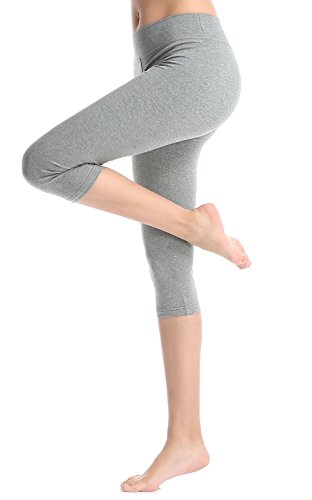 Mallas pirata Neonysweets deportivas, para mujer, ideales para entrenar y hacer yoga, Capri, Mujer, color Gray133, tamaño M