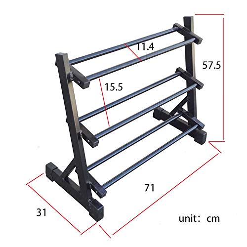 Mancuernas Estante Soporte Equipamiento Deportivo de Interior Fitness en casa para Hombres Equipo de Gimnasio Soporte de Rack Solo Vende estanterías