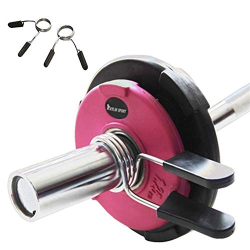 Mancuernas Fitness y ejercicio Mancuernas 2 piezas Barra de pesas for gimnasio con barra de 30 mm Abrazadera con mancuernas Abrazadera con abrazadera Clips de cuello de resorte Uso en interiores Entre