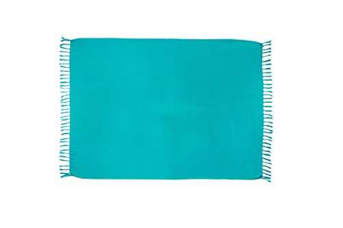 MANUMAR Mujer Pareo opaco, toalla de playa grandes Sarong en cal, XXL sobredimensionado 225x115cm, toalla vestido de verano, bikini vestido de playa