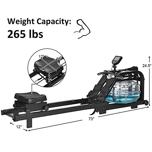 Máquina De Remo Magnética Asiento Ergonómico Y Carril De Aluminio Máquina De Remo Dispositivo De Entrenamiento para Entrenamiento Silencioso