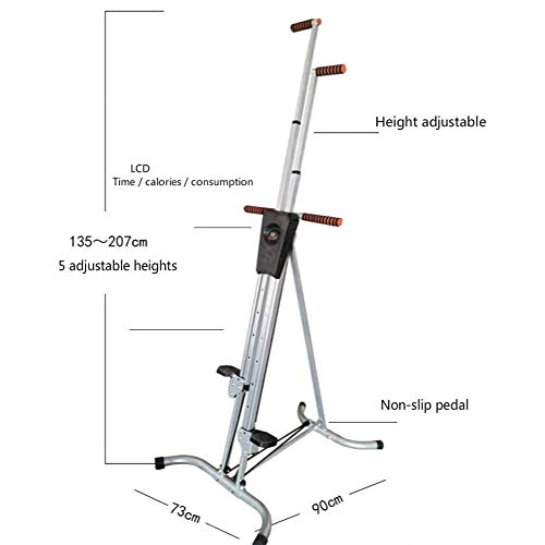 MáQuina Trepadora Fitness Stepper Estructura Plegable MáQuinas De Step Stepper Movimientos para Escalada DiseñO Multifuncional