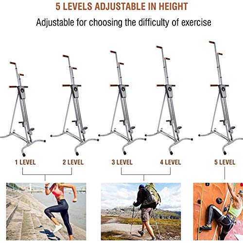 MáQuina Trepadora Fitness Stepper Estructura Plegable MáQuinas De Step Stepper Movimientos para Escalada DiseñO Multifuncional