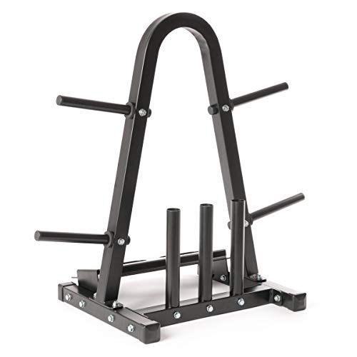 Marbo Sport - Soporte múltiple para discos de peso, mancuernas y barras, color negro Capacidad de carga: 300 kg MH-S007 2.0.