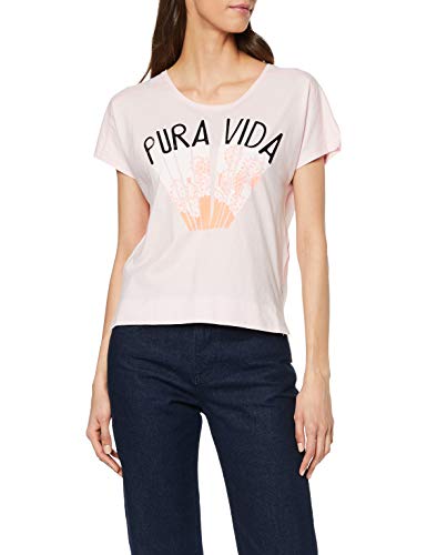 MARC CAIN SPORTS T-Shirts Camiseta, Multicolor (Macaroon 211), 44 (Talla del Fabricante: 5) para Mujer