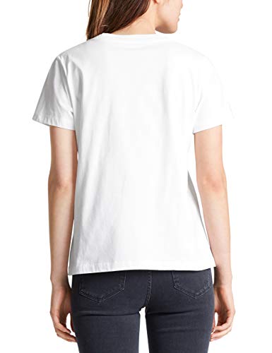 MARC CAIN SPORTS T-Shirts Camiseta, Multicolor (White 100), 42 (Talla del Fabricante: 4) para Mujer