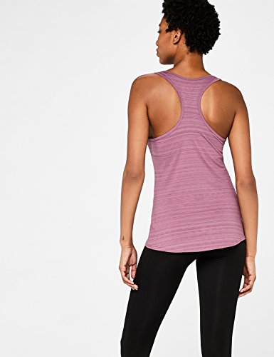 Marca Amazon - AURIQUE Camiseta de Deporte de Tirantes sin Costuras Mujer, Morado (Purple Gumdrop), 38, Label:S