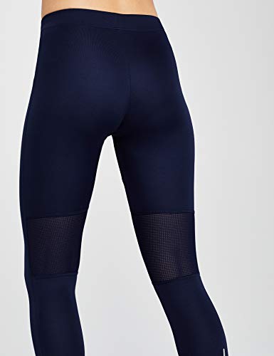 Marca Amazon - AURIQUE Leggings Deporte Petite Mujer, Azul (Navy), 40, Label:M