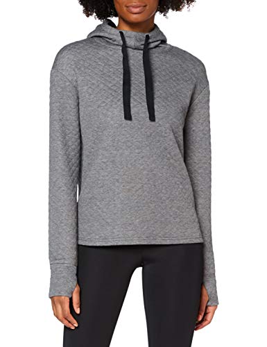 Marca Amazon - AURIQUE Sudadera con Capucha de Deporte Súper Suave Mujer, Gris, 36, Label:XS