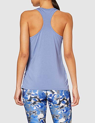 Marca Amazon - AURIQUE Top de Deporte Súper Suave Mujer, Azul (Colony Blue), 38, Label:S