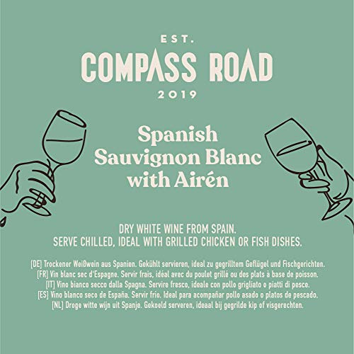 Marca Amazon - Compass Road Sauvignon Blanc con Airén, España (Bag in Box), 5l