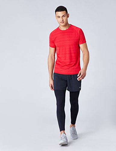 Marca Amazon - find. Camiseta Deporte Básica Hombre, Rojo (Red), M, Label: M