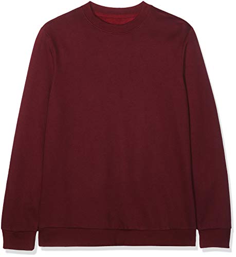 Marca Amazon - find. Sudadera de Tacto Suave para Hombre, Rojo (Tawny Port), M, Label: M