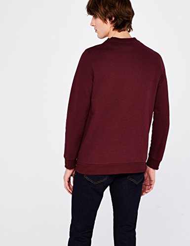 Marca Amazon - find. Sudadera de Tacto Suave para Hombre, Rojo (Tawny Port), M, Label: M