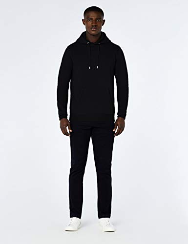 Marca Amazon - MERAKI Sudadera con Capucha Hombre, Negro (Black), XXL, Label: XXL