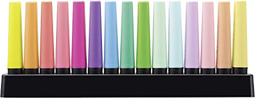 Marcador STABILO BOSS Original - Set de mesa con 9 colores fluorescentes y 6 colores pastel