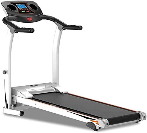 Marco compacta cinta de correr plegable de acero ruedas de ardilla 1.5HP, Inclinación ajustable Fitness ejercicio Cardio mano Correr W / Emergencia Sistema Grip Sensor de Pulso Negro Gym Equipment