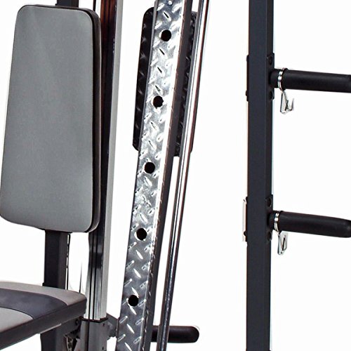 Marcy SM4000 Deluxe Smith Machine - Multigym - Gimnasio en casa - Incluye banco de ejercicio