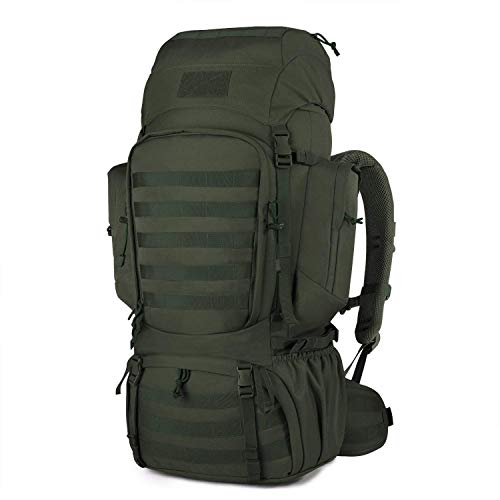 Mardingtop 50L/60L Mochila Táctica Militar Mochilas de Asalto MOLLE de Gran Capacidad Bolsa de Emergencia para Montañismo, Senderismo, Acampada, Caza y Actividad al Aire Libre (Army)