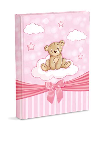 Mareli - Álbum de fotos para bebé, rosa, 21 x 28 cm, con bolsillos, capacidad para 200 fotos de 13 x 18 cm