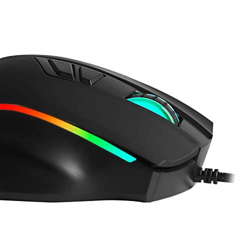Mars Gaming MM318 - Ratón PC, 24000DPI, óptico, botón SNIPE, RGB, grip magnético