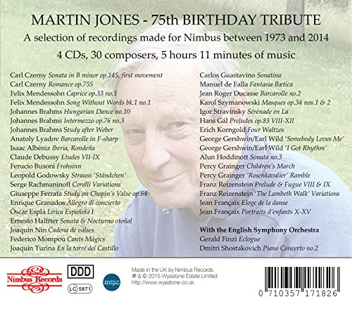 Martin Jones : Hommage du 75 ème anniversaire.