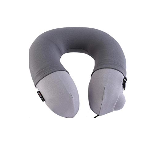 Masajeador cervical portátil, almohada para el cuello del coche del hogar, choque eléctrico cuello y hombro multifunción masaje en forma de U almohada A2