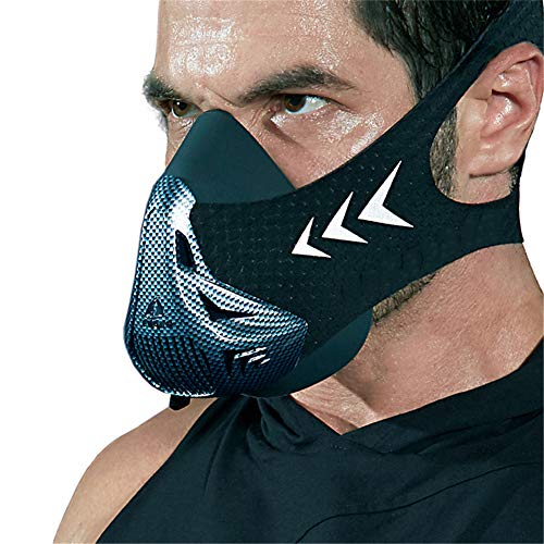 Máscara de Fitness fácil de Limpiar con 6 Modos de respiración, simulación a Gran altitud, Estructura ultraduradera y confiable Banda elástica Fuerte