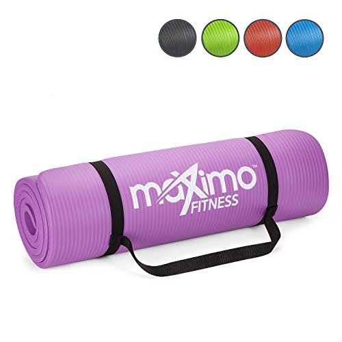 Maximo Exercise Mat NBR Fitness Mat - Multi Purpose - 183 x 60 x 1.2 centimetres - Yoga, Pilates, Sit-Ups, Stretching, Home, Gym - Perfect for Men and Women.