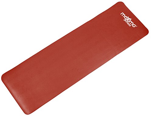 Maximo Fitness Colchoneta de Ejercicios - 183cm de Longitud x 60cm de Ancho x 1,2cm de Grosor. (Red)