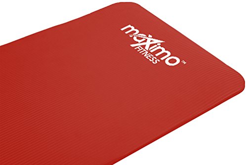 Maximo Fitness Colchoneta de Ejercicios - 183cm de Longitud x 60cm de Ancho x 1,2cm de Grosor. (Red)