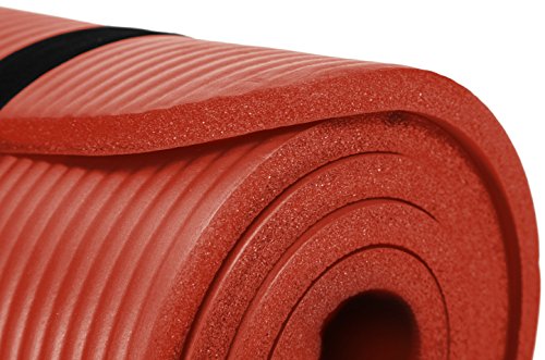 Maximo Fitness Colchoneta de Ejercicios - 183cm de Longitud x 60cm de Ancho x 1,2cm de Grosor. (Red)