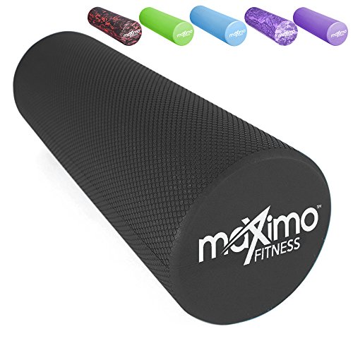 Maximo Fitness Rodillo DE Espuma - EVA - 15cm * 45cm, Peso Ligero - Proporciona un Masaje Muscular Firme Pero cómodo - Guía de Inicio Rápido Gimnasia, Pilates, Yoga.