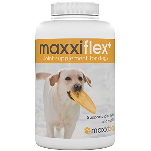 maxxidog - maxxiflex+ Suplemento avanzado para las articulaciones del perro - Glucosamina, condroitina, MSM, ácido hialurónico, garra del diablo, bromelina, cúrcuma - 120 sabrosas tabletas