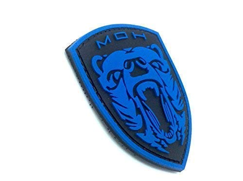 Medal Of Honor MOH Grizzly Azul PVC Airsoft Velcro Patch