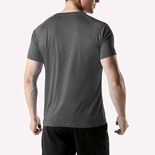 MeetHoo Men’s Sports T-Shirt,Running Top Short Sleeve Shirt Light Breathable tee For Fitness Gym Workout