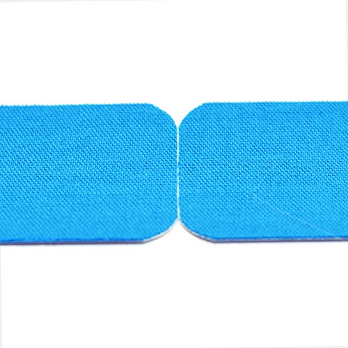 MEGLIO Tape de kinesiología, Vendaje Neuromuscular Precortado, para Lesiones E Inflamación Muscular. Vendas Sin Látex, Resistente al Agua, (Azul)