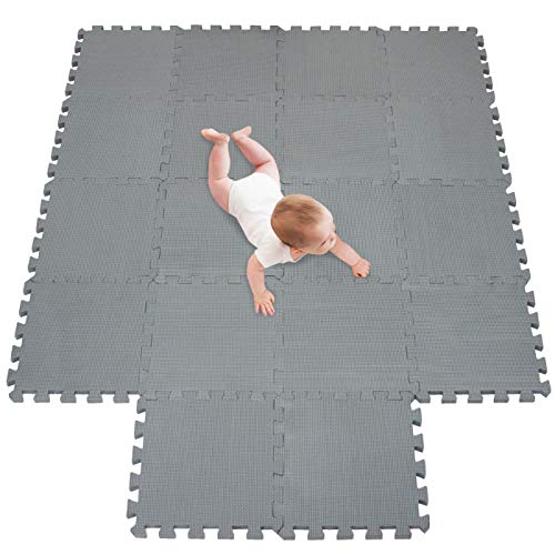 meiqicool Alfombra Puzzle Infantiles Suelo de Espuma EVA | Tapete de Juego | Alfombra Suave para Bebé | Alfombra Goma eva Bebe Manta Juegos Gris 12