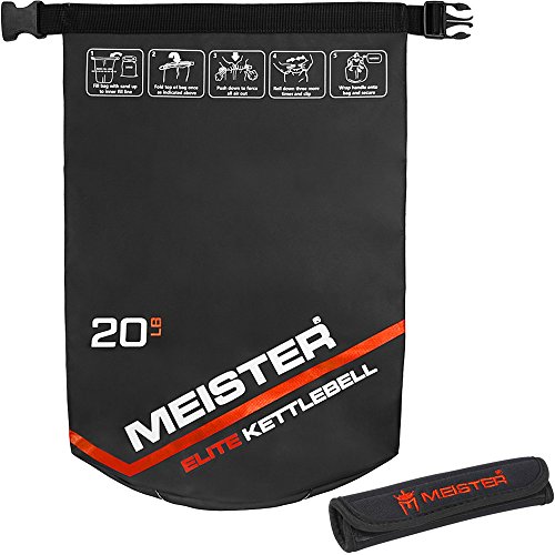 Meister Elite Pesa Rusa de Arena portátil - Pesa de Saco de Arena Suave - 20lb / 9,0kg