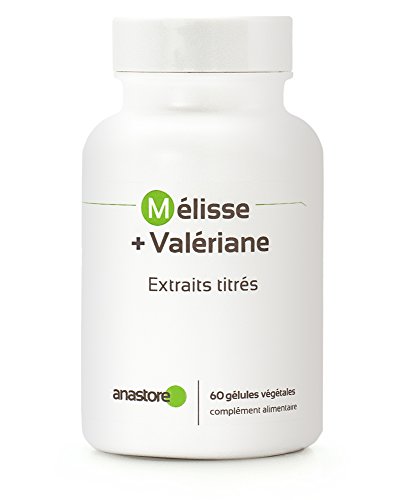 Melisa + Valeriana * 400 mg / 60 cápsulas * Para los problemas de sueño, el estrés y la ansiedad * Fabricado en FRANCIA