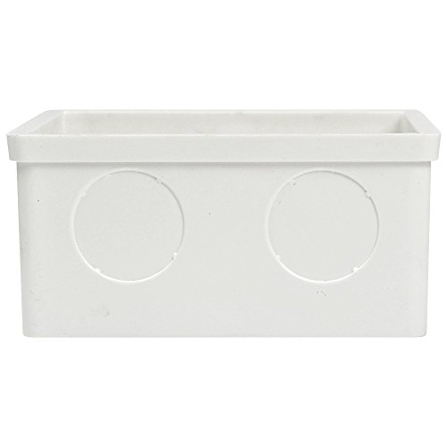 MENGS Paquete de 10 Cajas de empotrar para paredes Vaciar la caja de pared estándar de la caja trasera material termoestable resistente - Medidas 77x35mm