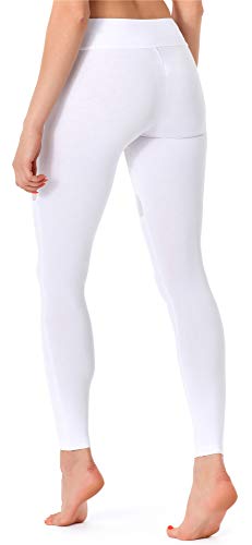 Merry Style Leggins Largos Mallas Deportivas Mujer MS10-232 (Blanco, S)