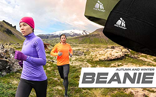 meteor Gorro Correr Esquí Ciclismo para Hombre y Mujer Gorra Debajo del Casco - Gorro para jóvenes y Adultos - Talla única Unisex Gorros para Deportes de Invierno, Bici, Running Ghost