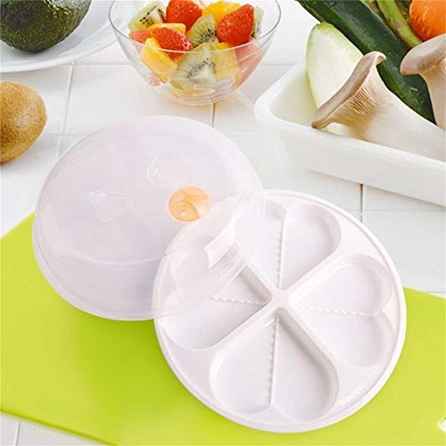 MHOYI Microondas Huevo Poacher, Microondas Poachable Popavia Maker, Microondas Huevo Cocineras, Microondas BPA Free Best Steamer Easy Cooker Scrambled, Container Cookware Four 4 Huevos o 2 Huevos